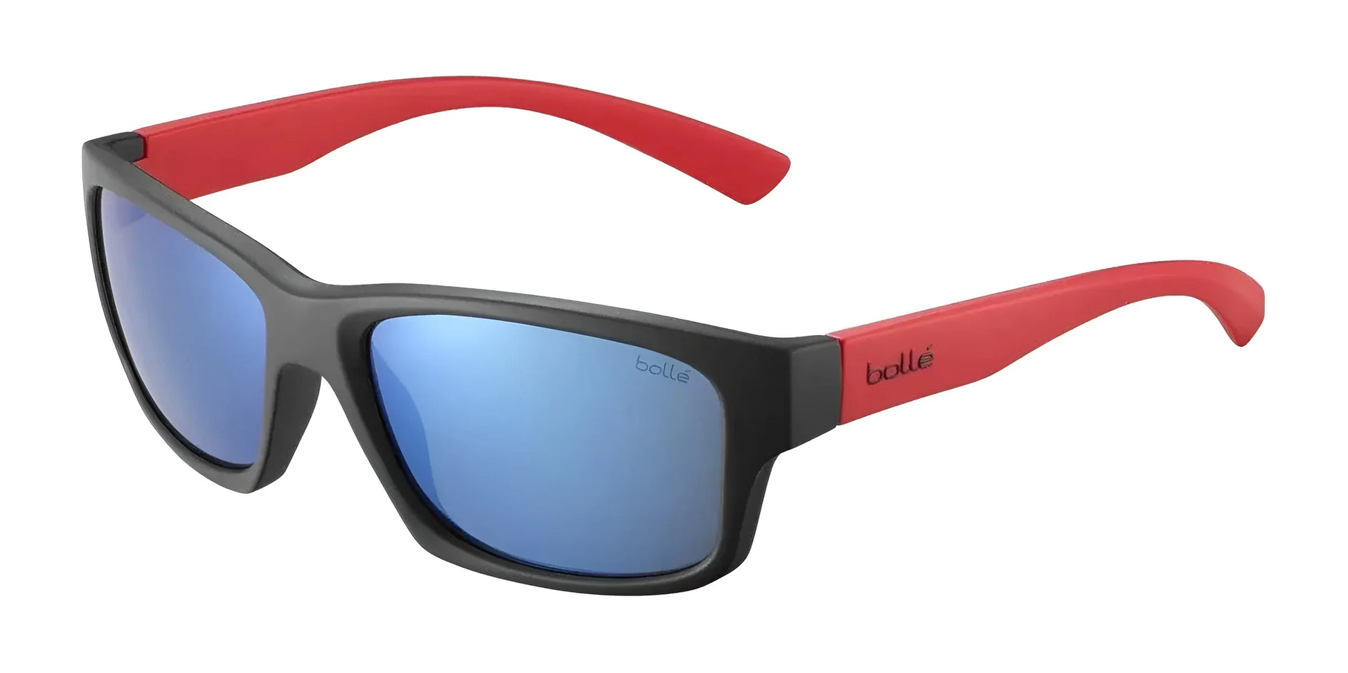 Bolle HOLMAN FLOATABLE Sunglasses Black Red Matte / HD Polarized Offshore Blue
