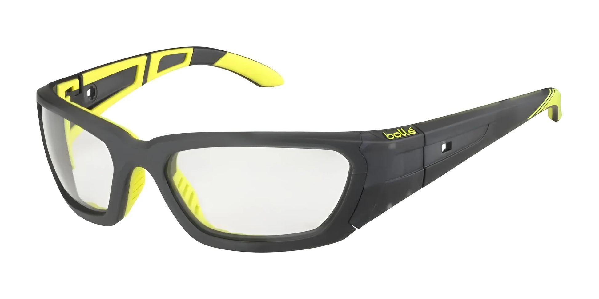 Bolle LEAGUE Safety Glasses Grey Yellow Matte / Clear PC AF