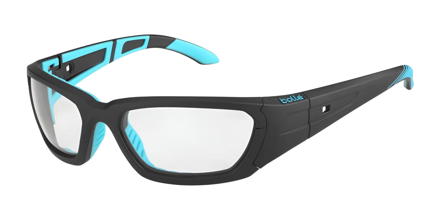 Bolle LEAGUE Safety Glasses Black Blue Matte / Photochromic PC Grey AF