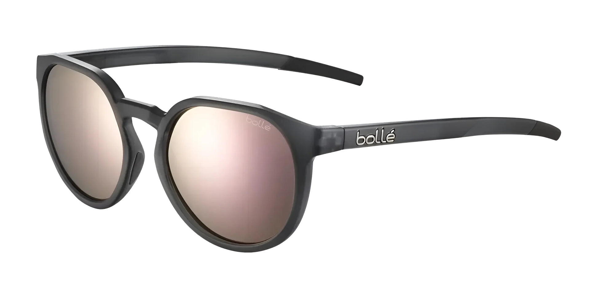 Bolle MERIT Sunglasses Black Crystal Matte / HD Polarized Brown Pink