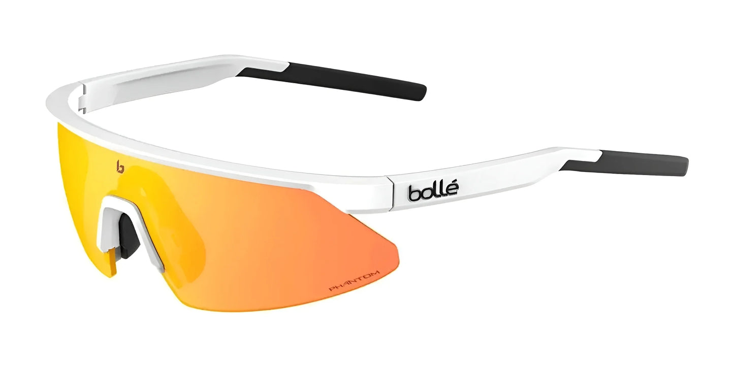 Bolle Micro Edge Sunglasses White Matte / Phantom Brown Red Photochromic