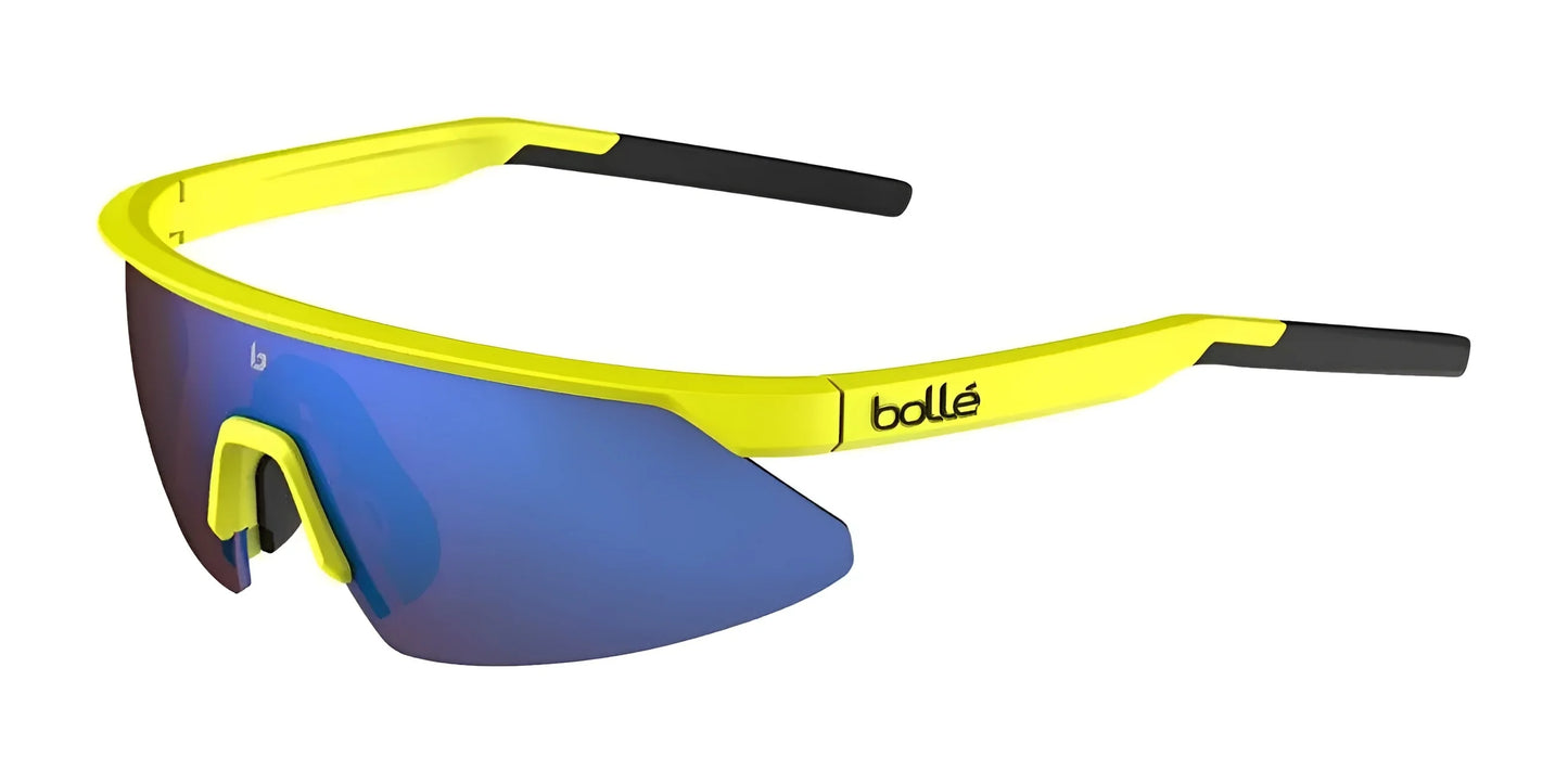 Bolle Micro Edge Sunglasses Acid Yellow Matte / Brown Blue