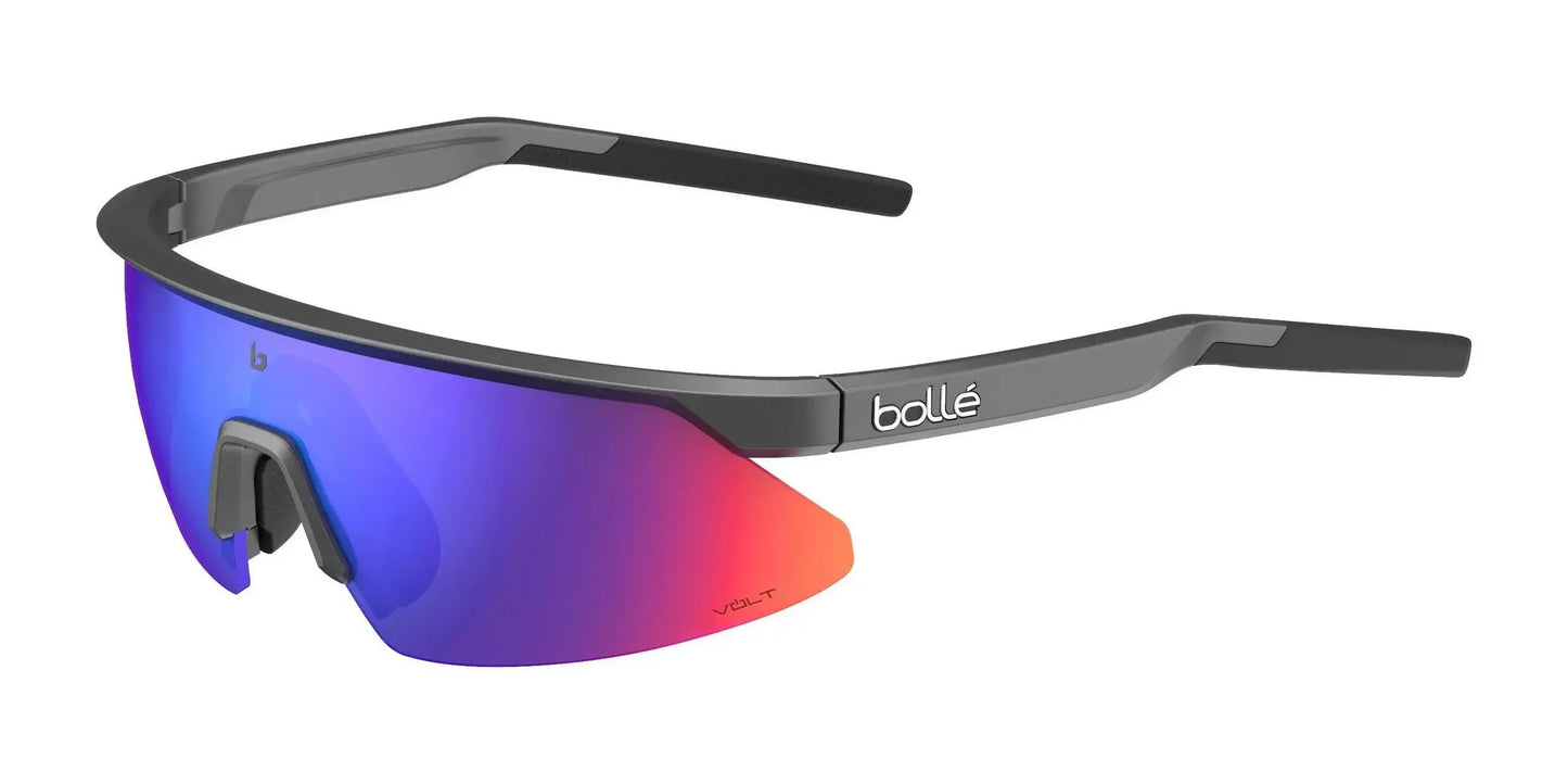 Bolle Micro Edge Sunglasses Titanium Matte / Volt Ultraviolet