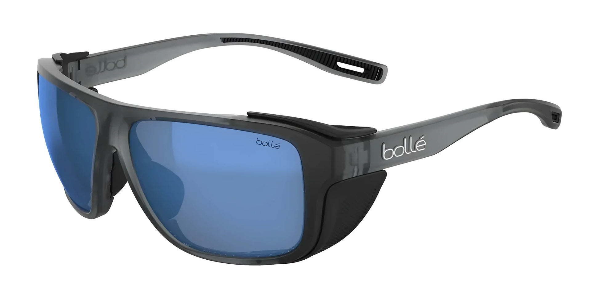 Bolle PATHFINDER Sunglasses Grey Frost II / HD Polarized Offshore Blue