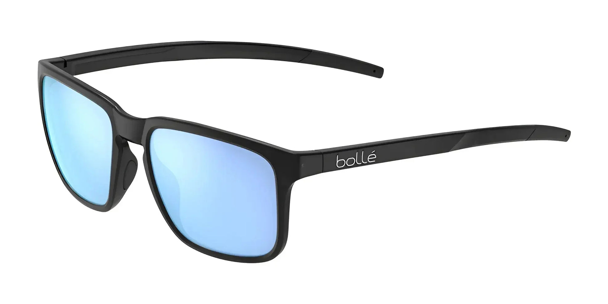 Bolle SCORE Sunglasses Black Matte / Sky Blue Polarized
