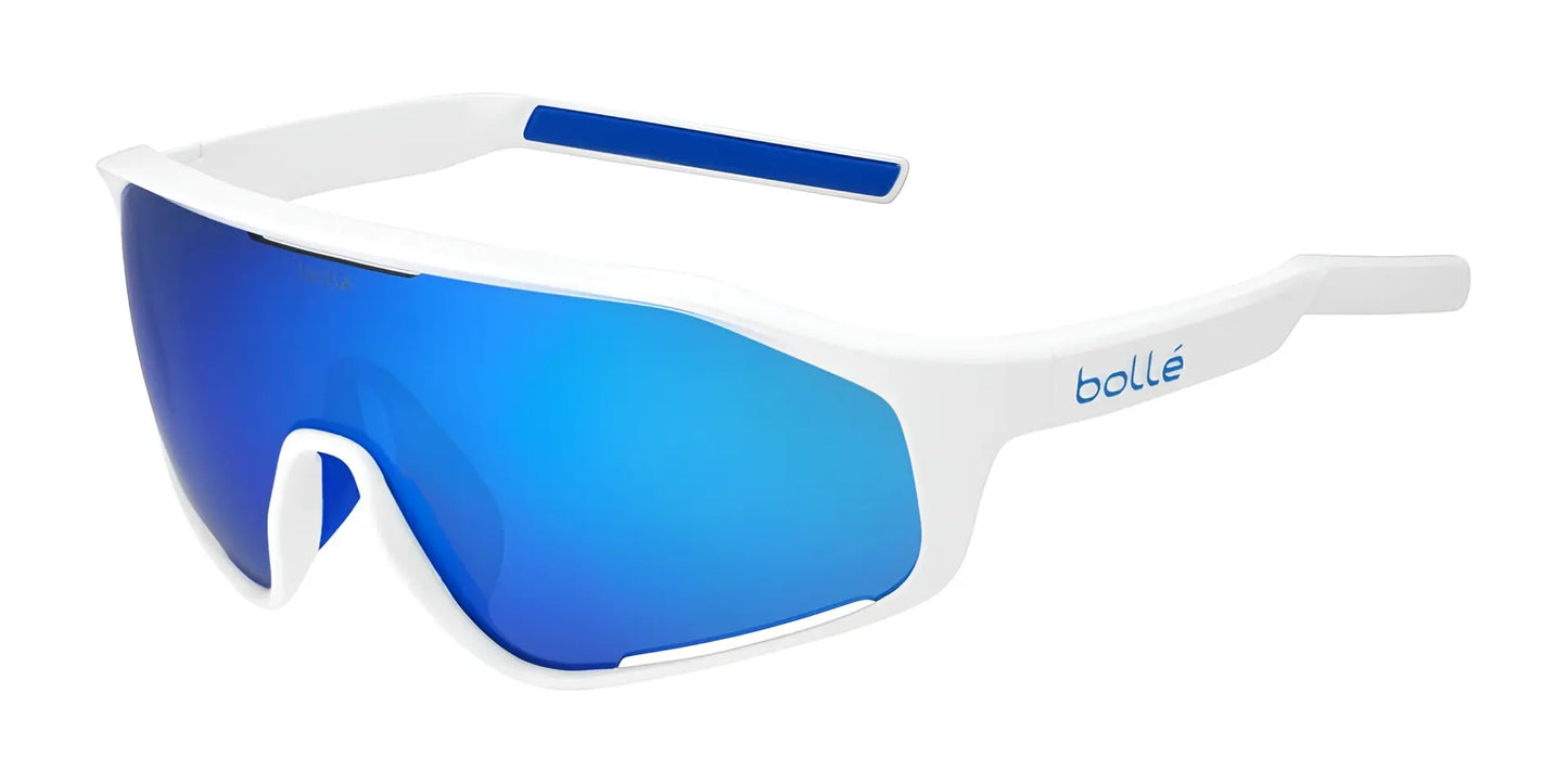 Bolle SHIFTER Sunglasses White Shiny / Brown Blue Cat 3