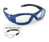 Bolle SWAG Safety Glasses / Black Electric Blue Matte / Clear PC Platinum / Size 53