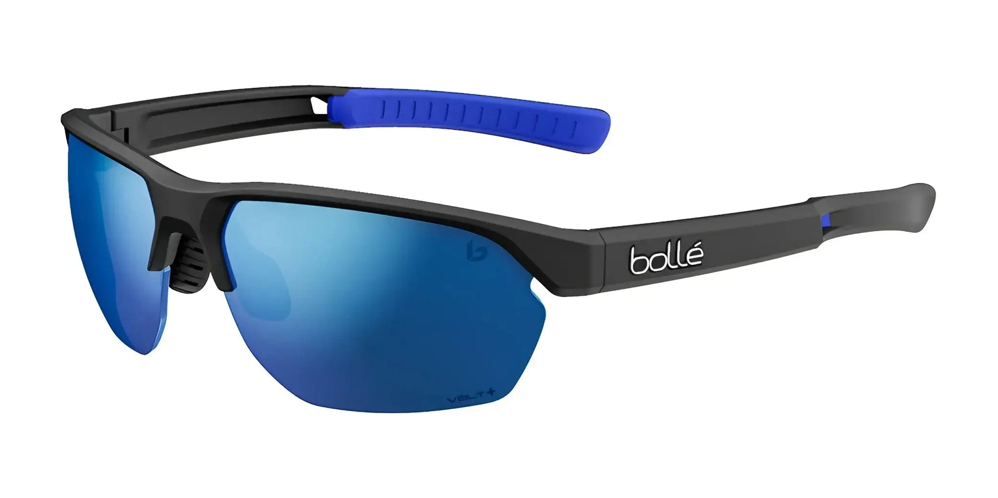 Bolle VICTUS Sunglasses Black Matte Blue / Volt+ Offshore Polarized