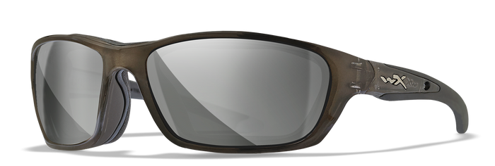Wiley X BRICK Safety Glasses / Crystal Metallic / Silver Flash / Size 63