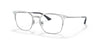 Brooks Brothers BB1084 Eyeglasses | Size 53 / Shiny Silver With Navy №1014