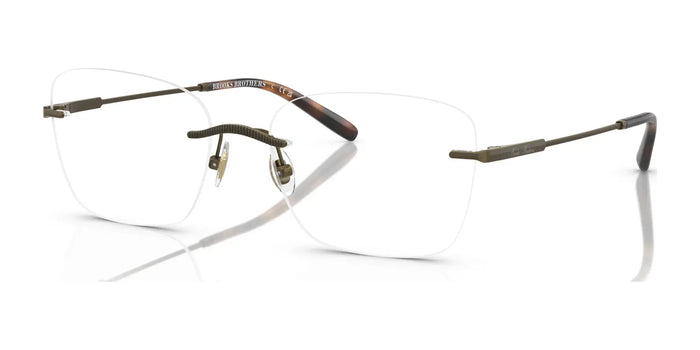 Brooks Brothers BB1107T Eyeglasses | Size 57 / Antique Gold №1038