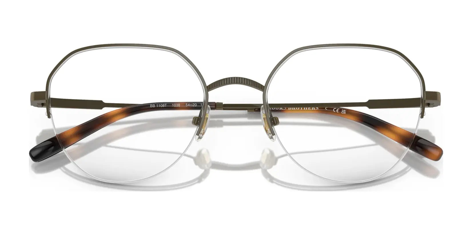 Brooks Brothers BB1108T Eyeglasses | Size 54