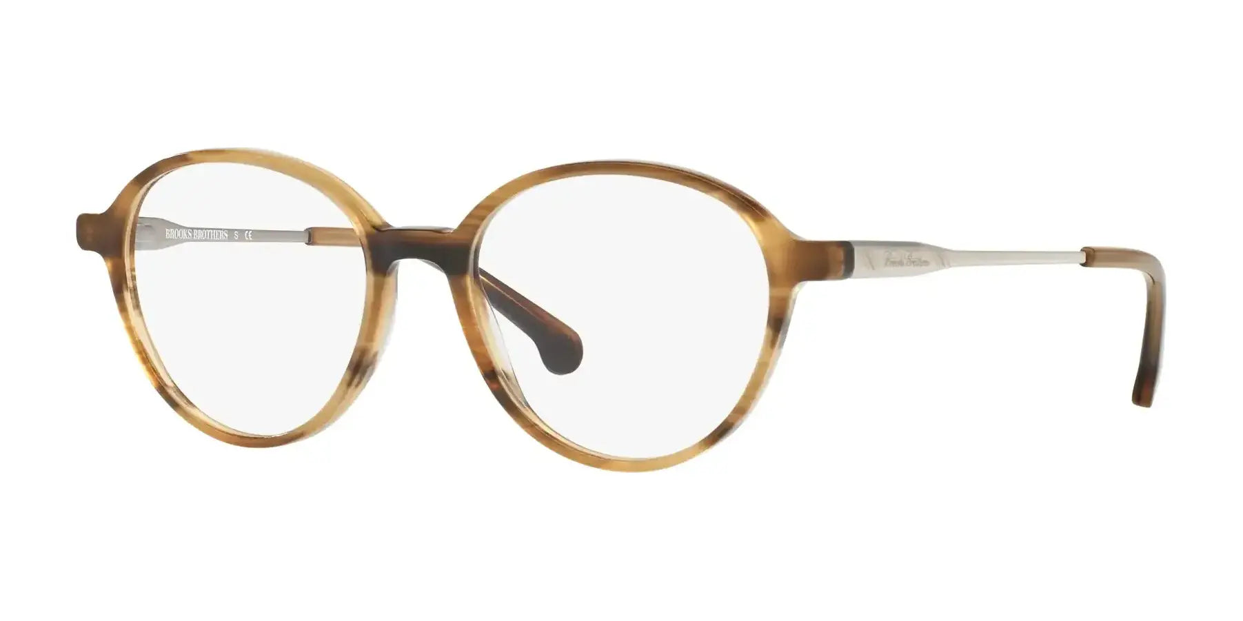 Brooks Brothers BB2035 Eyeglasses Light Brown Horn / Gunmetal