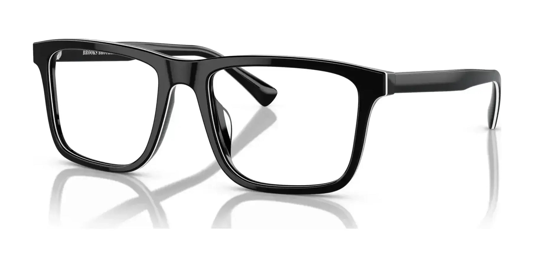 Brooks Brothers BB2062U Eyeglasses Black White Laminate