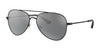 Brooks Brothers BB4056 Sunglasses | Size 58 / Matte Black №15026G / Solid Gray Mirror (3N 12%)