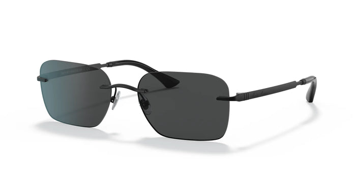 Brooks Brothers BB4058 Sunglasses / Matte Black №100987 / Solid Gray (3N 10%) / Size 56