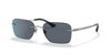Brooks Brothers BB4058 Sunglasses / Gunmetal №101355 / Solid Blue (3N 13.5%) / Size 56