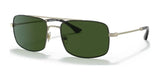 Brooks Brothers BB4060 Sunglasses Matte Light Gold / Solid Green