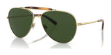 Brooks Brothers BB4062 Sunglasses Matte Gold / Green Solid
