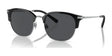 Brooks Brothers BB4065 Sunglasses Silver / Black / Dark Grey Solid
