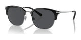 Brooks Brothers BB4065 Sunglasses Silver / Black / Dark Grey Solid