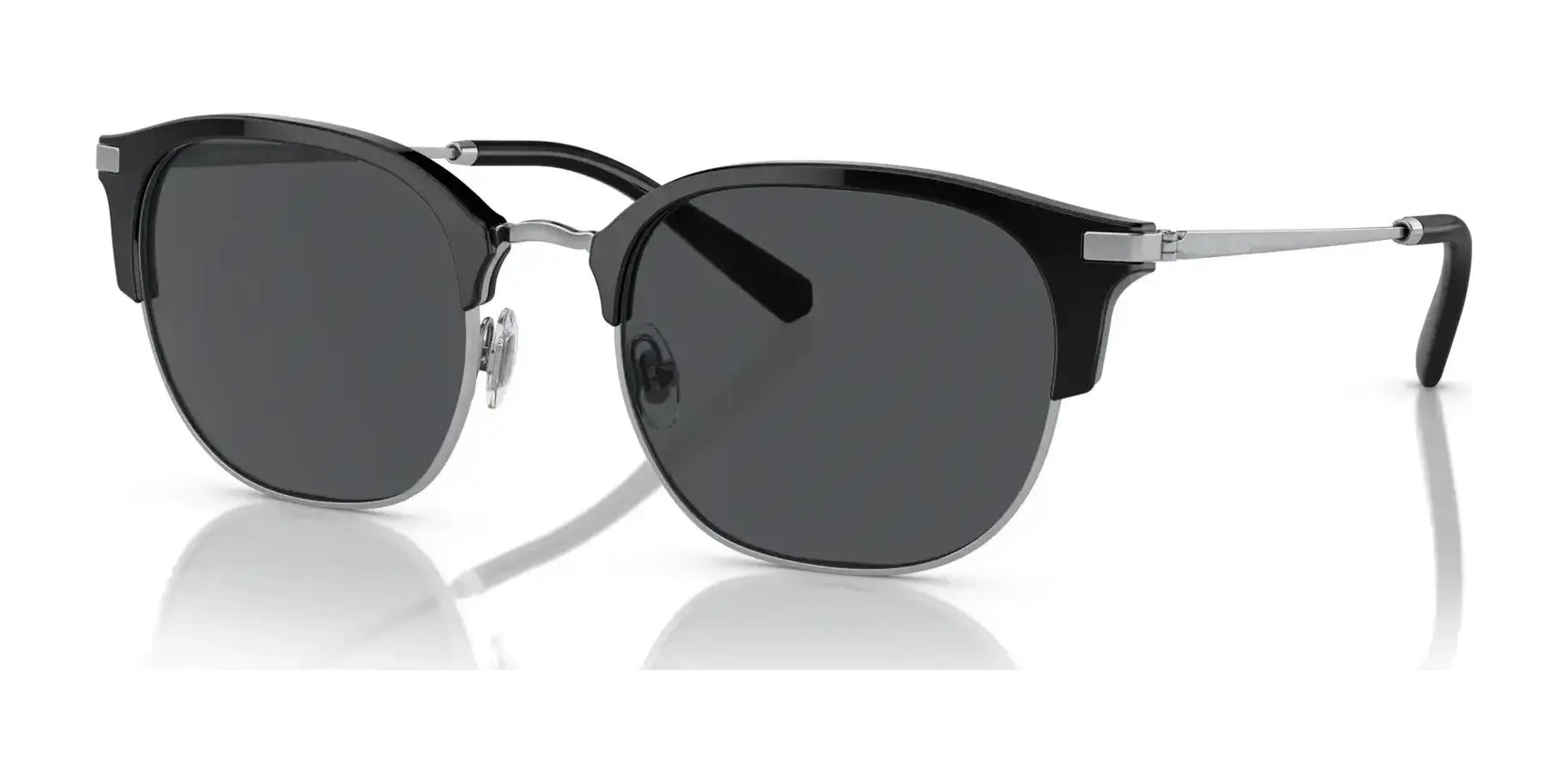 Brooks Brothers BB4065 Sunglasses Silver / Black / Dark Grey Solid