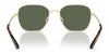 Brooks Brothers BB4066 Sunglasses | Size 55 / Light Gold/Dark Tortoise / Solid Dark Green (3N 12.9%) №102671