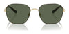 Brooks Brothers BB4066 Sunglasses | Size 55 / Light Gold/Dark Tortoise / Solid Dark Green (3N 12.9%) №102671