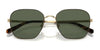 Brooks Brothers BB4066 Sunglasses | Size 55 / Light Gold/Dark Tortoise / Solid Dark Green (3N 12.9%) №102671