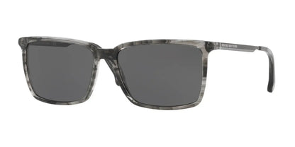 Brooks Brothers BB5038S Sunglasses Black Horn / Solid Grey