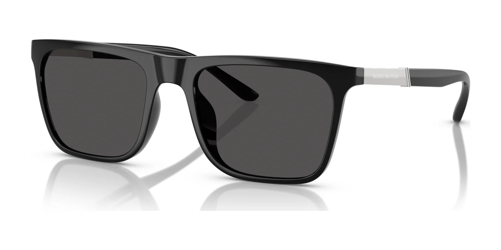 Brooks Brothers BB5055U Sunglasses Black / Dark Grey Solid