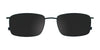 Cargo C5018 Eyeglasses with Clip-on Sunglasses | Size 54 / Matt Black