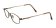 Cargo C5026 Eyeglasses with Clip-on Sunglasses Satin Medium Brown