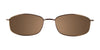 Cargo C5026 Eyeglasses with Clip-on Sunglasses | Size 52 / Satin Medium Brown