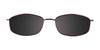 Cargo C5026 Eyeglasses with Clip-on Sunglasses | Size 52 / Satin Medium Brown
