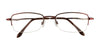 Cargo C5027 Eyeglasses with Clip-on Sunglasses | Size 50 / Satin Medium Brown