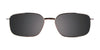 Cargo C5033 Eyeglasses with Clip-on Sunglasses | Size 56 / Satin Chocolate