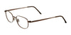 Cargo C5034 Eyeglasses with Clip-on Sunglasses | Size 50 / Satin Dark Brown