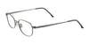 Cargo C5034 Eyeglasses with Clip-on Sunglasses | Size 50 / Satin Steel