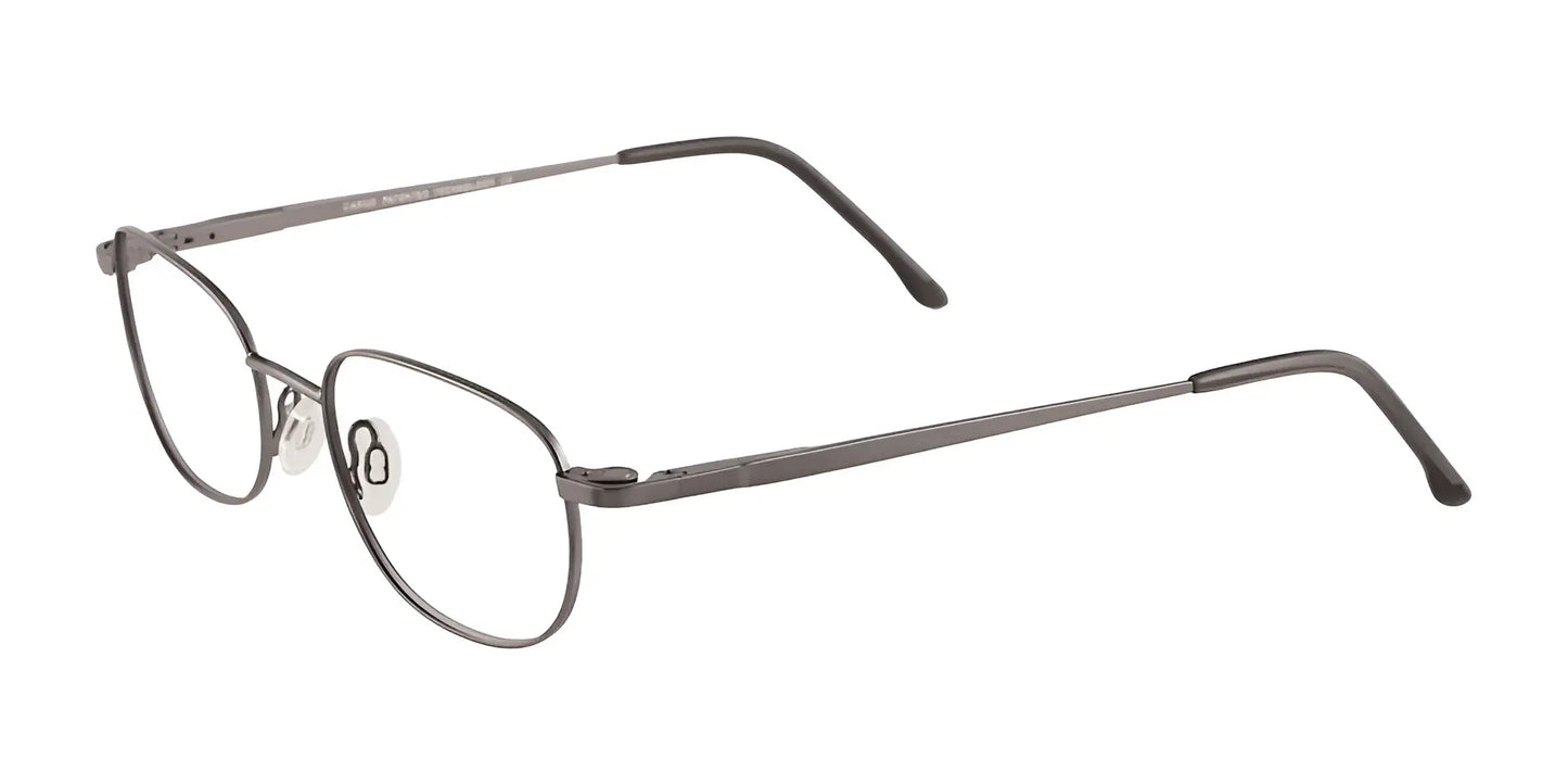 Cargo C5034 Eyeglasses with Clip-on Sunglasses Satin Steel