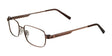 Cargo C5035 Eyeglasses with Clip-on Sunglasses Matt Bronze