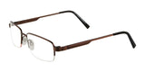 Cargo C5036 Eyeglasses with Clip-on Sunglasses Matt Medium Brown