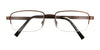 Cargo C5036 Eyeglasses with Clip-on Sunglasses | Size 55 / Matt Medium Brown