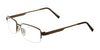 Cargo C5036 Eyeglasses with Clip-on Sunglasses | Size 55 / Matt Antique Gold