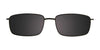 Cargo C5036 Eyeglasses with Clip-on Sunglasses | Size 55 / Matt Medium Brown