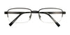Cargo C5036 Eyeglasses with Clip-on Sunglasses | Size 55 / Matt Medium Brown