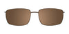 Cargo C5038 Eyeglasses with Clip-on Sunglasses | Size 56 / Satin Golden Brown