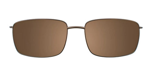 Cargo C5038 Eyeglasses with Clip-on Sunglasses / Size 56 / Satin Golden Brown