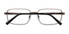 Cargo C5038 Eyeglasses with Clip-on Sunglasses | Size 56 / Satin Golden Brown