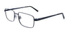 Cargo C5038 Eyeglasses with Clip-on Sunglasses | Size 56 / Satin Steel Blue